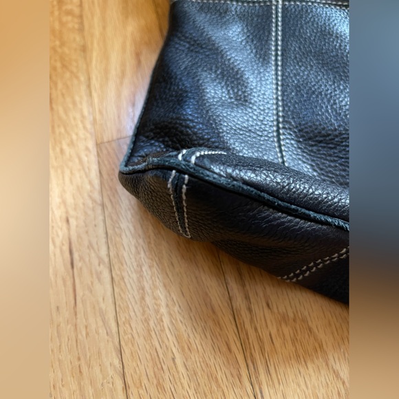 Bottega Veneta, Vintage Black w/white stitching Deerskin Leather Hobo bag - Picture 14 of 14